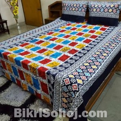 Double Size Cotton Bed Sheet Set Code:  DB-188